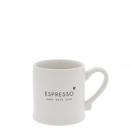 Hrnek Espresso MADE WITH LOVE, černá, 70 ml
