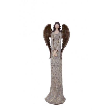 Anděl Bea, hnědá, stojící, 31 cm, ASS