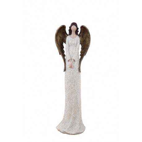 Anděl Bea, bílá, stojící, 31 cm, ASS