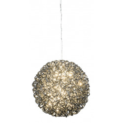 Svítidlo koule, 60 LED, černá, 27 cm
