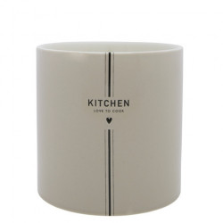 Stojánek na kuchyňské náčiní KITCHEN, béžová, 14,5x14,5 cm