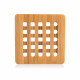 Dřevěná bambusová podložka BRILLANTE - 16 x 16 x 1 cm