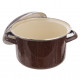 Kastrol smalt BROWN LEM 2,5 l+poklice