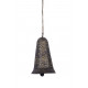 Zvonek, šedo-zlatá patina, 11 cm