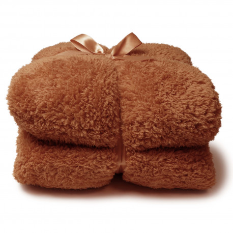 Heboučká deka Teddy hnědá