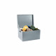 Dřevěný box s víkem 40x30x23 cm - šedý