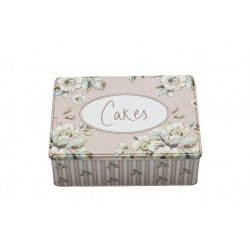 Dóza CAKES, starorůžová, plech