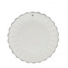 Talíř RUFFLE, černá, 23 cm