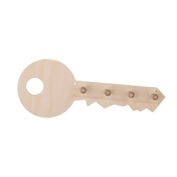 Dřevěný věšák na klíče - klíč