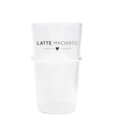 Sklenice na kávu LATTE MACHIATO, černá, 400 ml
