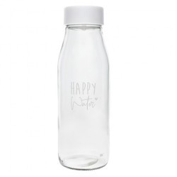 Karafa HAPPY WATER, bílá, 900 ml