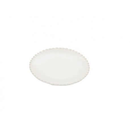 Oválný talířek PEARL, bílá, 17 cm