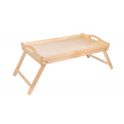 Dřevěný servírovací stolek do postele 50x30 cm