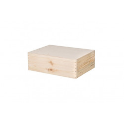 Dřevěný box s víkem 40X30X14 CM bez rukojeti