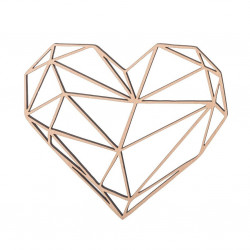 Dřevěný geometrický obraz - srdce