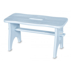 Dřevěná stolička - světle modrá