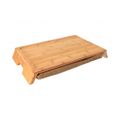 Servírovací stolek s polštářem - bambus