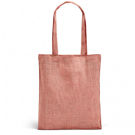 Nákupní eko taška z recyklované bavlny - červená