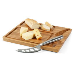 Bambusové prkénko na sýr s nožem