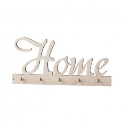 Dřevěný věšák na klíče - Home