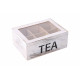 Dřevěný čajový box