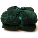 Heboučká deka Teddy tmavě zelená
