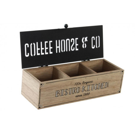 Box na čaje COFFEE HOUSE, 22 cm