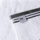 Osuška SRDCE, bílá šedá, 70x140 cm