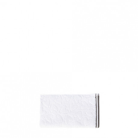 Malý ručník SRDCE, bílá šedá, 30x55 cm