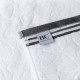 Malý ručník SRDCE, bílá šedá, 30x55 cm