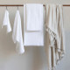 Malý ručník SRDCE, bílá natural, 30x55 cm