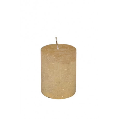 Svíčka ED RUSTIC, zlatá, 8 cm