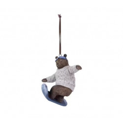 Medvěd na snowboardu, 12 cm