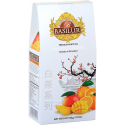 Čaj White Tea Mango Orange, 100 g, BASILUR