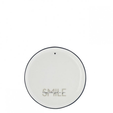 Talíř dezertní SMILE, černá, 16 cm