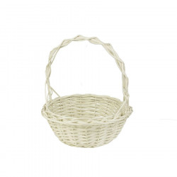 Košíček aranžovací 23 cm bílý