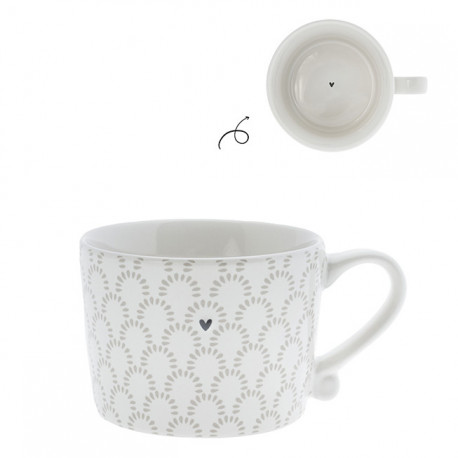 Hrnek TITANE BOWS, šedá, 200 ml