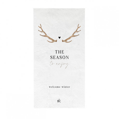 Ubrousky THE SEASON, bílá, 16 ks