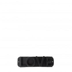 Věšák LOVE, černá, 29 cm