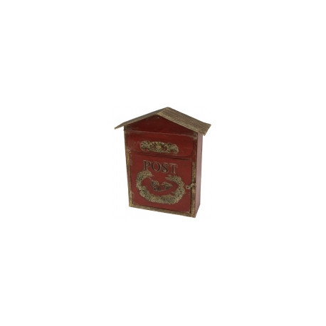 Poštovní schránka, červená, 40 cm