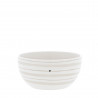 Miska Akvarel Natural Stripes, bílá,  425 ml