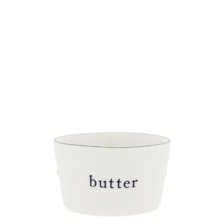 Miska BUTTER, bílá, 4x8 cm