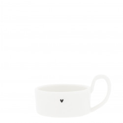 Svícen Heart, bílá, 6 cm