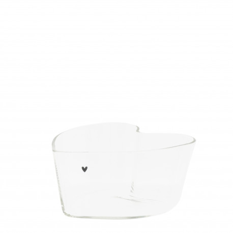 Miska Heart black, 10 cm