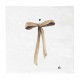 Ubrousky Bow in Caramel, bílá, 20ks