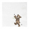 Ubrousky Mistletoe Bear, bílá, 20ks