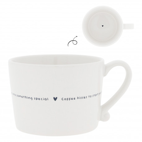 Hrnek Coffee kisses, bílá, 350 ml