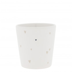 Hrnek Hearts Natural, béžová, 300 ml
