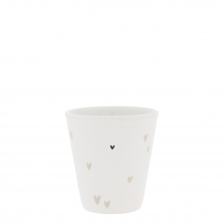 Hrnek Hearts Natural, béžová, 80 ml
