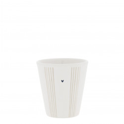 Hrnek Small Stripes Natural, béžová, 80 ml